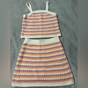 Abercrombie Kids Striped Knit Tank and Skirt Set